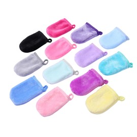 COZERI Waschbares Abschminktuch, 6 Stück, Baumwolle, wiederverwendbar, ultraweich, waschbare Handtücher für alle Hauttypen, praktische und umweltfreundliche Make-up-Entferner-Pads