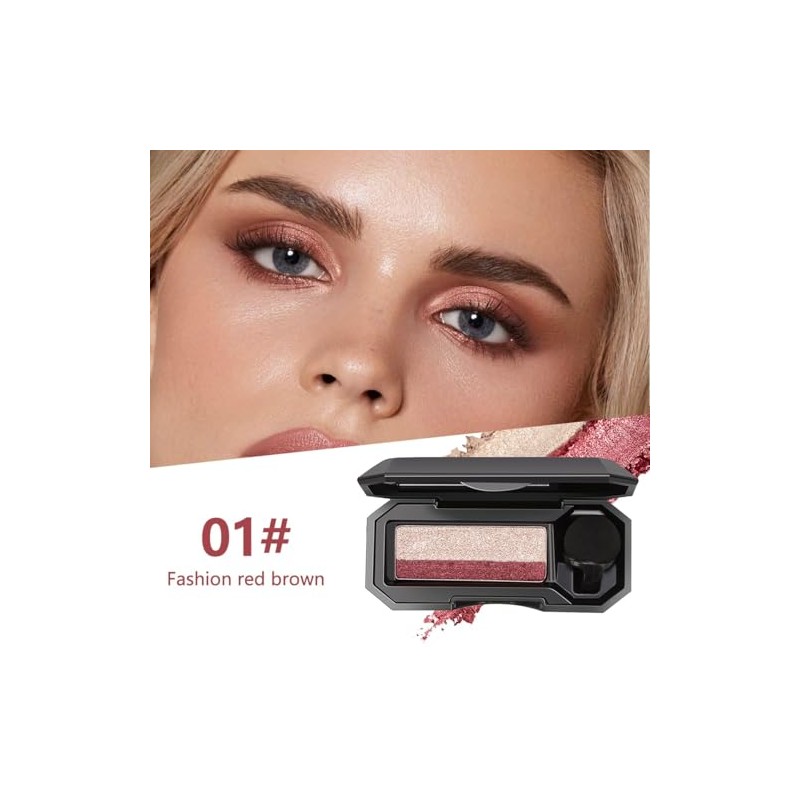 Sombra de Ojos de Doble Color,Paleta de Maquillaje de Ojos