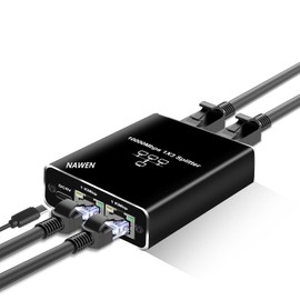 Ethernet Splitter, High Speed Gigabit, 1000Mbps Ethernet Splitter 1 in 3 out, RJ45 Splitter Adapter with USB Power Cable, Internet Splitter for Cat8/7 Cable [3 Devices Simultaneously Networking]