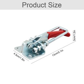 Toggle Lever Tensioner Metal Toggle Clamp Adjustable GH431 Tension Catch Toggle Clamp Vertical Hand Tools Horizontal Tensioner Vertical Hand Tools for Suitcases, Drawers, Cabinets