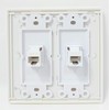 RiteAV - 2 Port Cat6 Ethernet White - Dual Gang