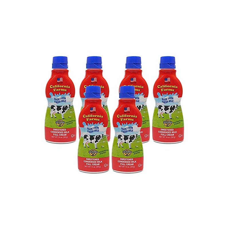 California Farms Sweetened Condensed Milk Full Cream, 14 Oz, Pack