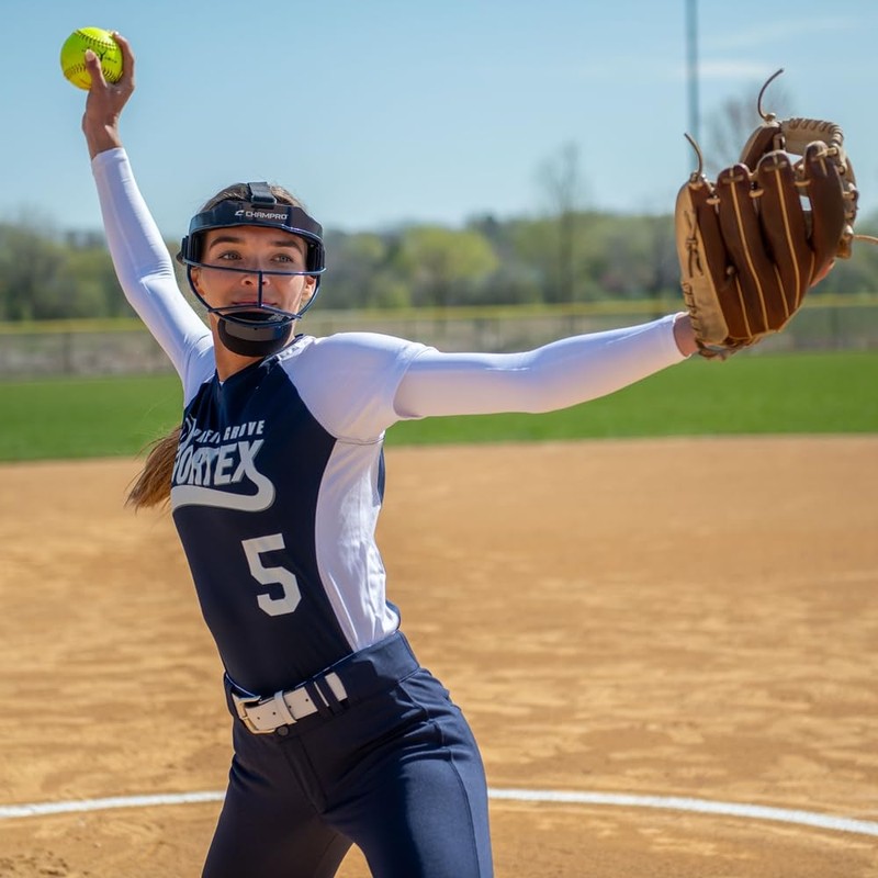 Champro Sentry Softball Fielder's Facemask, Youth, Navy