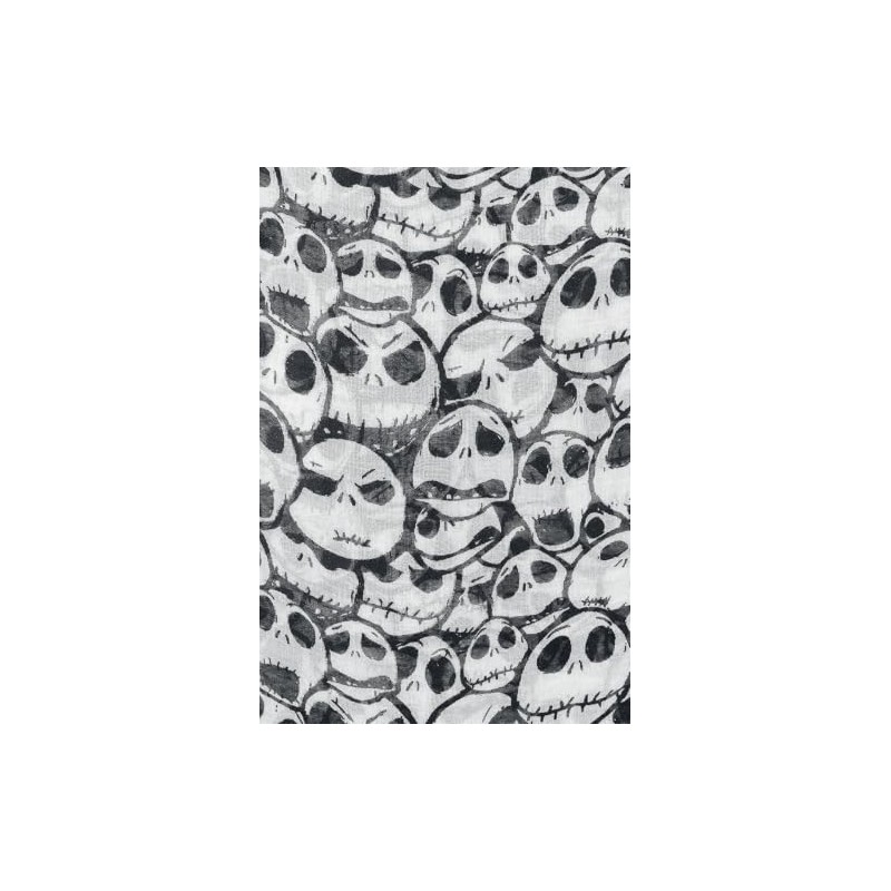 The Nightmare Before Christmas Jack Skellington Women's Scarf White/Black, white/black