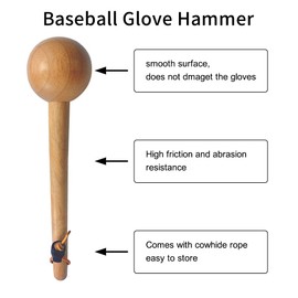 Baseball Glove Mallets, Friction Resistant, Baseball Glove Hammer Glove Shape Mallet, Baseball Gloves, Glove Break In Accessories