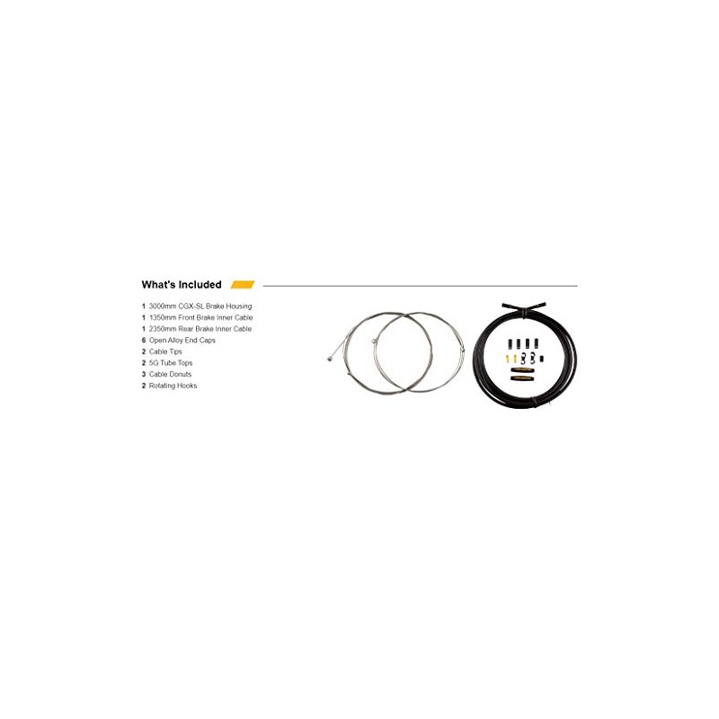Jagwire Kit universal de freno deportivo (Hyper), negro