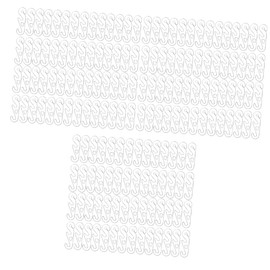 Baluue 600pcs Adjustable Mask Buckle Hook Ear Protective Extension Connectors for Comfortable Fit Compatible Masks White