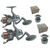 2 X Carp Pike Bait Free Runner Reel Freespool Reel