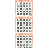 Sideline Hobby 3 Vertical Orange Bingo Paper Sheets (500 Sheets)