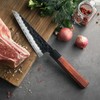 HEZHEN 5.8 inch Multi-purpose Honesuki Knife,10Cr15CoMoV Steel Core,Triple-layer Composite Steel,Redwood