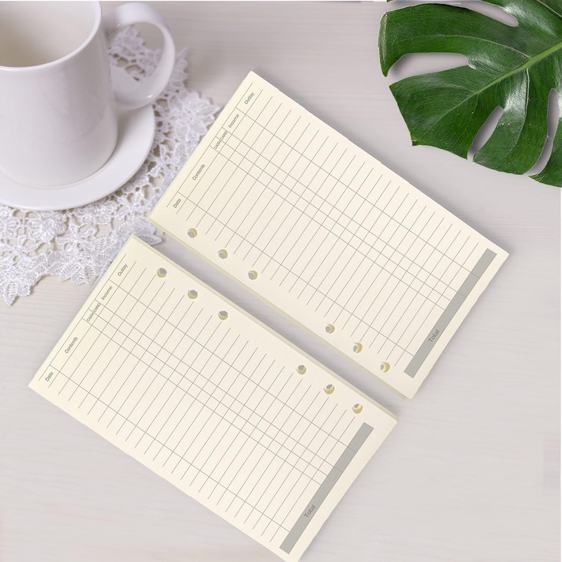 A6 Planner Refill Spiral Notebook Refill 6 Ring Binder Refill,