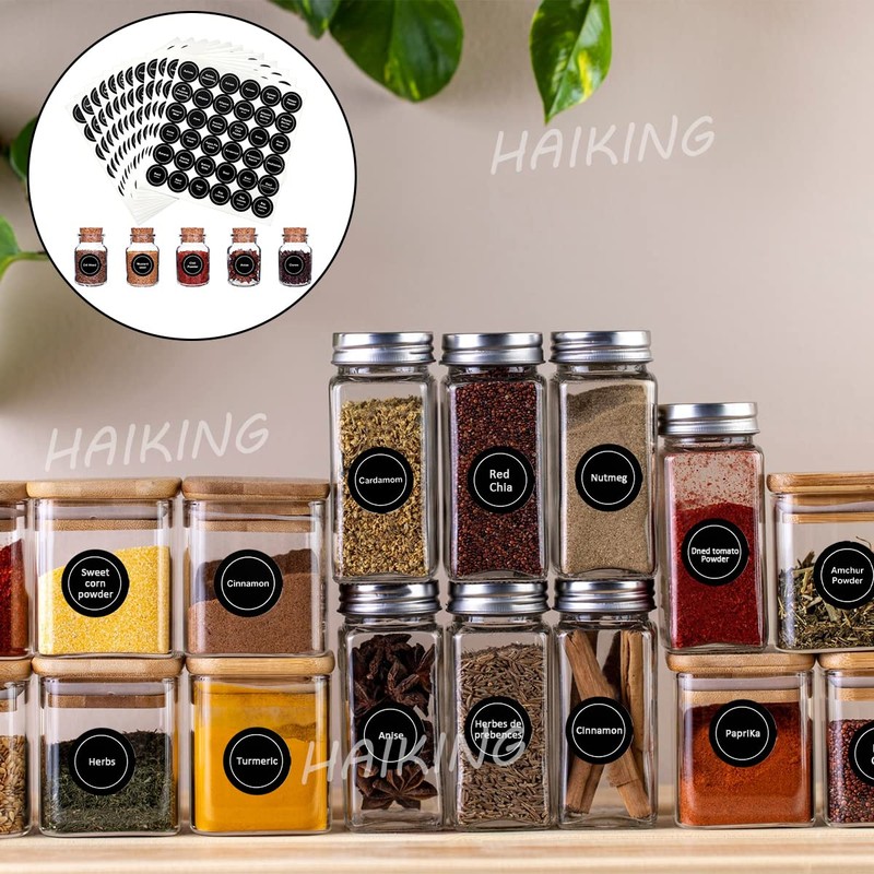 Spice Jar Labels, 432Pcs Seasoning Labels for Jars, Kitchen, Pantry