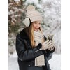 Aneco 4-in-1 Women Winter Beanie Hat Scarf Touchscreen Gloves Ear