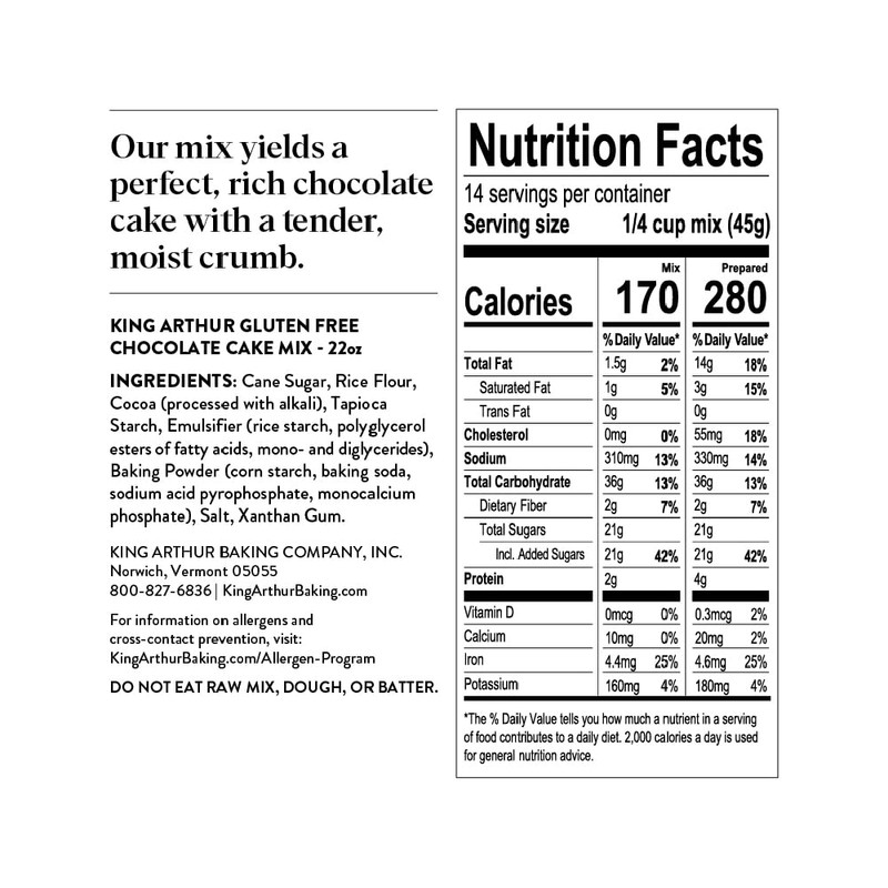 King Arthur Gluten Free Chocolate Cake Mix: Rich, Moist, and