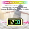 Colorful Nightlight LED Digital Alarm Clock with Super Loud Dual