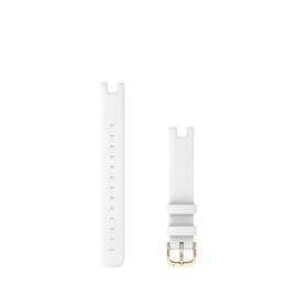 Garmin Accessory Band, 0.6 inch (14 mm), White Italian Leather/Light Gold