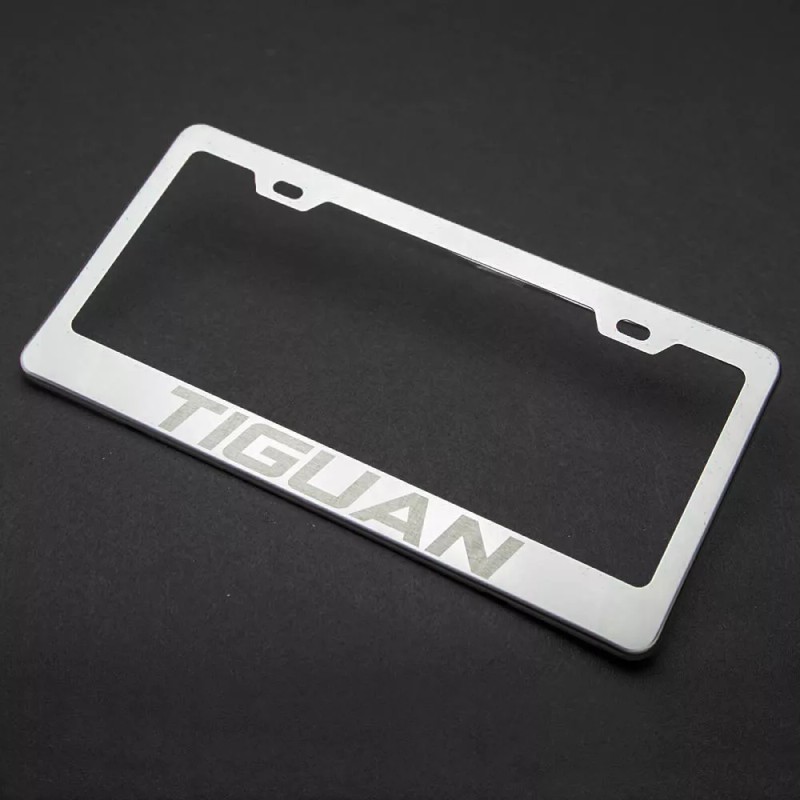 KA Depot One Tiguan Laser Engraved Stainless Steel License Plate