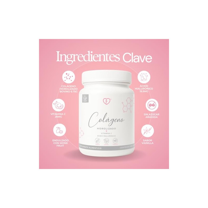Caro Fit Colágeno Hidrolizado Tipo Polvo Sabor Vainilla 500