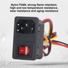 4Pcs 3D Printer Connector Fuse Power Switch with Indicator 3Pin