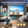 MINI Projector, 200 Lumens,4K Support Native 1080P, Bluetooth &WIFI ,Built
