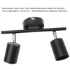 LED Track Light Kit 2 Heads 10.8in Track 90 Degrees