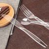 MOACOCK 500 Count Extra Heavy Duty Plastic Silverware, 200 Forks,