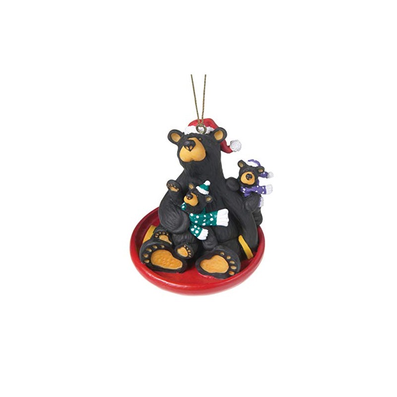 Bearfoots Bear Saucer Sled Ornament