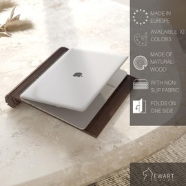 Sofa arm Tray Table Couch Bedside Wood Coaster Coffee Cup Foldable armrest Caddy end Protector Folding Living Room Furniture mat tv Chair Tables Trays (Color 5. Dark Brown)