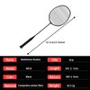 Professional Badminton Racket,Rackets,Ultralight and Durable,Including 2 Badminton Racket,2 Badminton and
