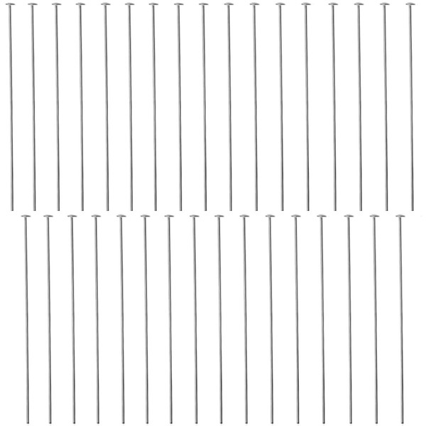 DIY925 Set of 50 Rivet Pins Head Pins 925 Sterling