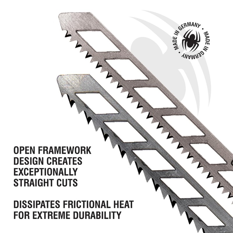 Spyder 300037 Jig Saw Variety Pack, T-Shank, 8-Piece,Silver