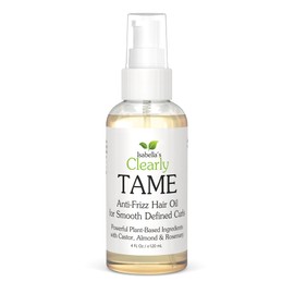 TAME Anti Frizz Smoothing Hair Styling Oil | Sulfate Free Leave In Hair Serum to Control Frizz, Add Shine for Curly, Frizzy, Dry Hair for Adults + Kids | Natural Hair Product Made in USA (4 Fl Oz)