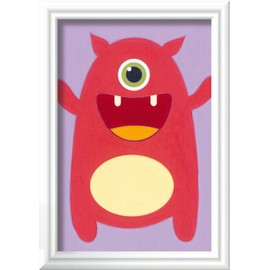 Ravensburger Paint by Numbers 23630 - Red Monster - Children from 7 Years, Yellow