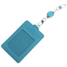 prendre PR-PASSCASE07-TA-TBL Pass Case, With Reel Included, ID Card, Reel, Jeans, Commuting To Work, For Commuting To Work Or School (Turquoise Blue/Vertical)