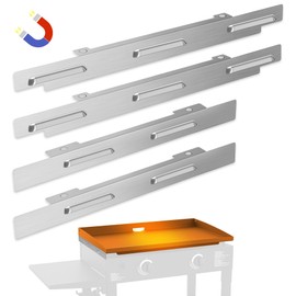 Wind Guards for Blackstone 36 Inch Griddle, Magnetic Stainless Steel Wind Screen for Blackstone Grill, Griddle Accessories for Blackstone 36" Protect Flame Hold Heat (36inch-Sliver)