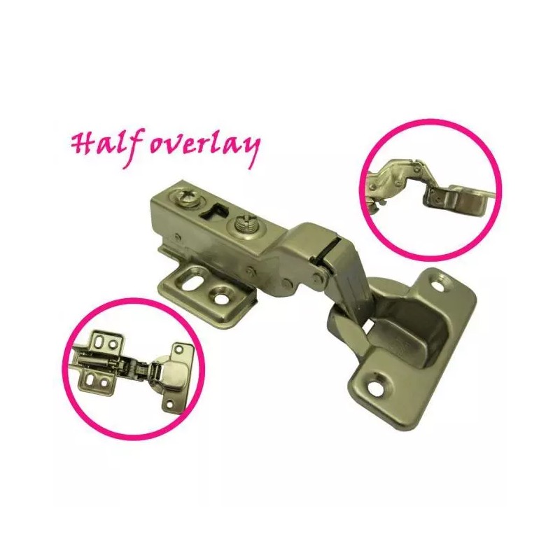 HnFshop Dia 1.6"/40mm Hydraulic soft close Half Overlay Hinge for
