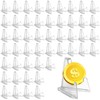 Pack of 50 Acrylic Card Stands: 57 mm Transparent Acrylic