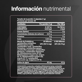 Probióticos para Mujer 120 cápsulas | 60 Billones con Bromelina e Inulina de Agave | 12 Cepas para Salud Digestiva | 60 Billion Womens Probiotic B Lif