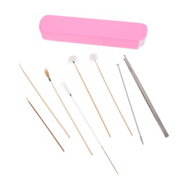 Ipetboom 8Pcs Ear Wax Removal Tools Non Slip Ear Cleaning Kit for Comfortable Use and Cleaning