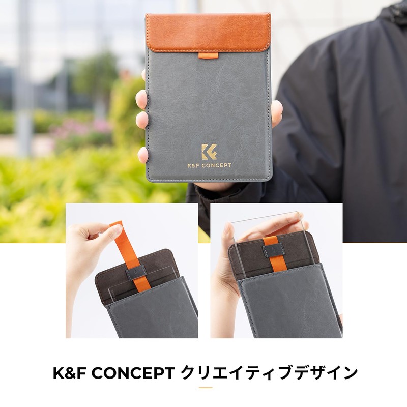 K&F Concept 1/4 Black Mist 4"x5.65" Square Filter, Soft Effect,