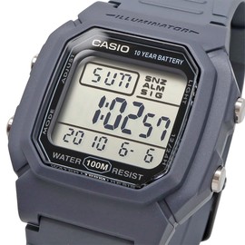 Casio W-800 Series Standard Digital Men's Watch, Blue-gray W-800H-2AV