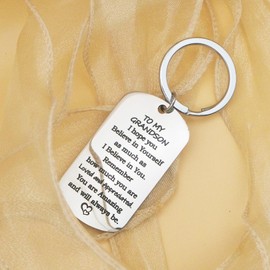 Tebliomro Grandson Stocking Stuffers Gifts from Grandma Christmas 16th 21st Birthday Gifts for Grandson Boys from Grandpa 2025 Graduation Valentine's Day Fathers Day Gift for Men Keepsake