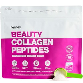 Advanced Collagen Peptides Powder for Women - Ácido hialurónico, biotina y vitamina C, proteína hidrolizada para el cabello, la piel, las uñas y las articulaciones - Alimentado con pasto tipo I y III Keto, paleo, kosher 9.88 onzas, sin sabor