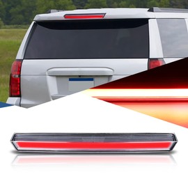 Auto Dynasty 3D LED Bar Chrome Housing Third 3rd Tail High Mount Brake Stop Light Lamp Compatible with Chevy Suburban Tahoe 15-20