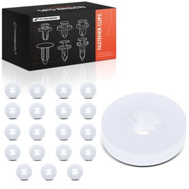 A-Premium 20PCS Nylon White Wheel Opening Molding Clips Compatible with Mini Cooper 2002-2008