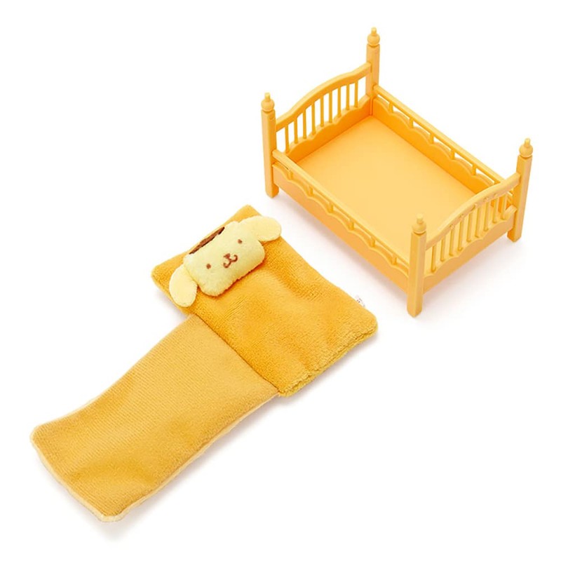 Sanrio 410551 Sanrio Miniature Bed, Pompompurin, Pudding, Miniature Collection, Character,