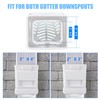 (2 Packs) Downspout Leaf Filter Downspout Cleanout,Leaf Removers, Gutter Downspout