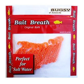 Bait Breath Worm Bugsy Perfect 2.5" S839 Orange/Gold.