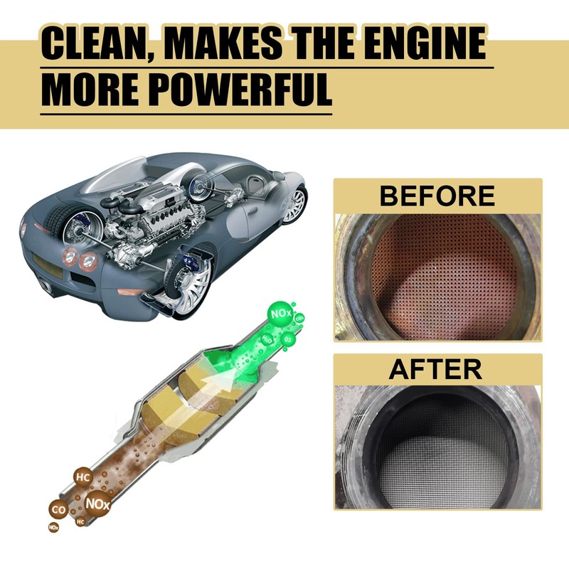 Catalytic Converter Cleaner for Car Engine Cleaner Powerful Booster Cleaner