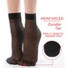 G&Y 12 pares de calcetines tobilleros de nailon para mujer